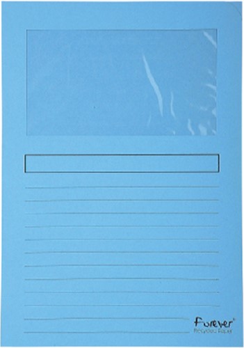 Venstermap Exacompta karton licht blauw ds/100