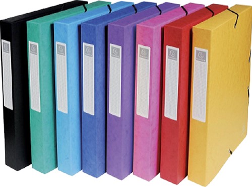 Elastobox Exacompta 40mm assorti