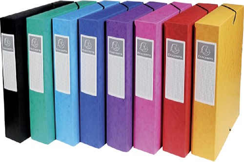 Elastobox Exacompta 60mm assorti