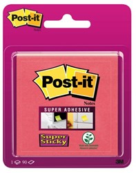 Post-it memoblokje  76x 76mm 6920-SSPO Super Sticky 90vel Poppy