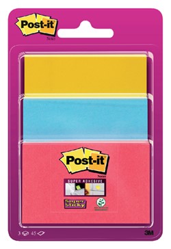 Post-it Super Sticky in blisterverpakking