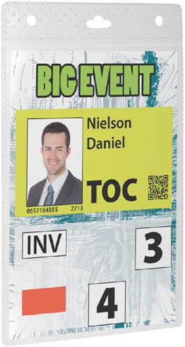 Badge Durable voor evenementen A6 zonder koord pk/20