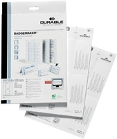 Badgekaart Durable 1420 A6 voor 8525/8526 pk/80