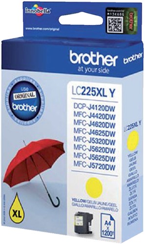 Inktcartridge Brother LC225XL geel