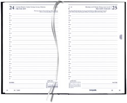 Kantooragenda 2027 Quantore kort 1dag/1pagina zwart