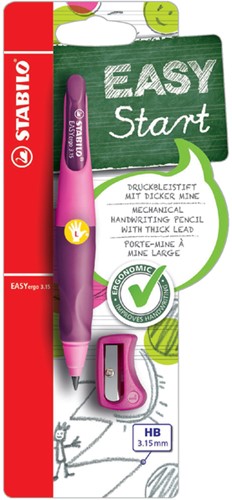 Vulpotlood STABILO Easyergo 3.15mm linkshandig roze/lila blister