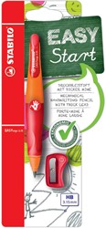 Vulpotlood STABILO Easyergo 3.15mm rechtshandig oranje/rood blister
