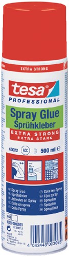 Lijm Tesa spray permanent extra strong 500ml