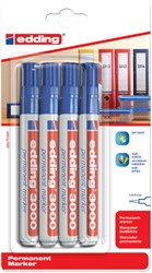 Viltstift edding 3000 rond blauw 1.5-3mm pk/5