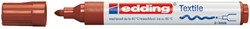 Viltstift Edding 4500 textiel bruin