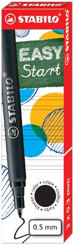 Rollerpenvulling STABILO Easy Original 0.5mm zwart ds/3