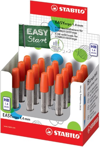 Potloodstift STABILO Easyergo 1.4mm HB display/15 kokers