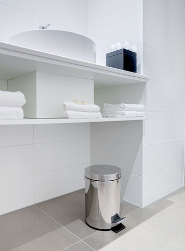 Afvalbak pedaalemmer rond 12 liter mat RVS-3