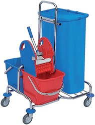 Afvalzakken HDPE 70X110x0.027cm 120Liter blauw ds/300