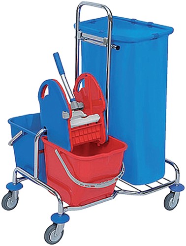 Afvalzakken HDPE 70X110x0.027cm 120Liter blauw ds/300