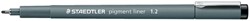 Fineliner Staedtler Pigment 308 1.2mm zwart