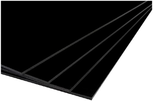 Foamboard Q-connect A3 5mm 2-zijdig zwart