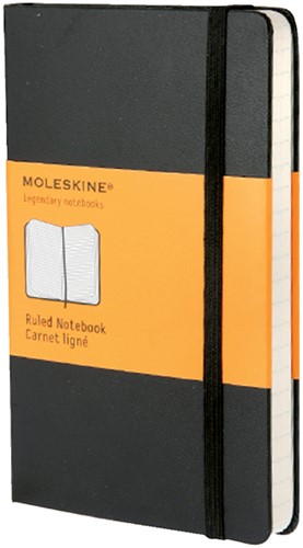 Notitieboek Moleskine lijn pocket 90x140mm zwart