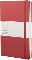 Notitieboek Moleskine lijn large rood 130x210mm