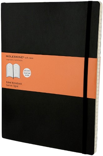 Notitieboek Moleskine lijn xl zachte kaft 190x250mm