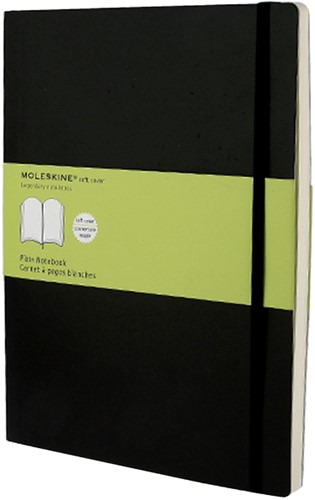 Notitieboek Moleskine blanco xl zachte kaft 190x250mm