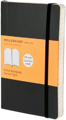 Notitieboek Moleskine lijn pocket zachte kaft 90x140mm