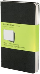 Schrift Cahier blanco pocket zwart 90x140mm