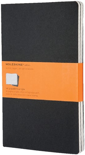 Schrift Cahier lijn large zwart 130x210mm