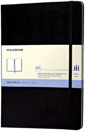 Schetsboek Moleskine A4 zwart 96vel 210x297mm