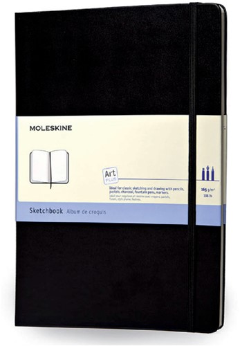 Schetsboek Moleskine L 130x210mm zwart 100vel