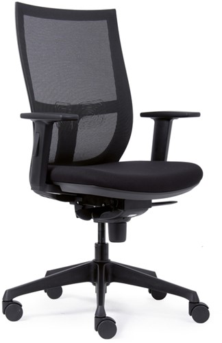 Bureaustoel Euroseats Curve 001 zwart