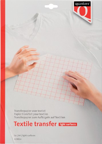 Inkjet transferpapier voor textiel Quantore lichte kleding ds/6