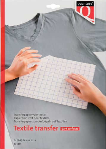 Inkjet transferpapier voor textiel Quantore donkere kleding ds/6