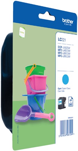 Inktcartridge Brother LC221 cyaan