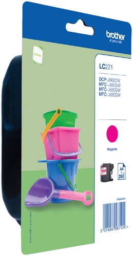 Inktcartridge Brother LC221 magenta