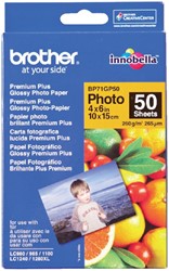 Inktjetpapier Brother 10x15cm 260g glossy pk/50