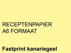 Receptpapier Fastprint A6 80gram citroengeel pak/2000