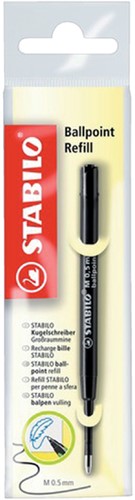Balpenvulling STABILO standaard zwart  blister à 1 stuk