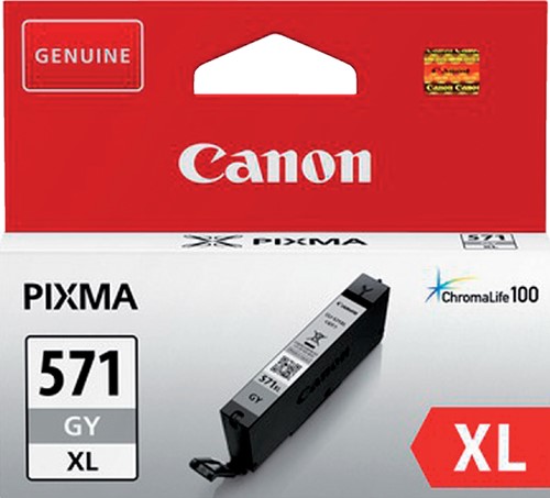 Inktcartridge Canon CLI-571XL grijs-2