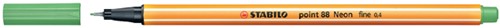 Fineliner STABILO point 88/033 neon groen