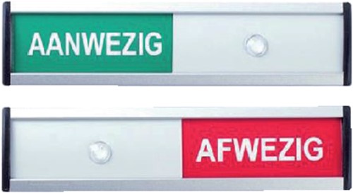 Schuifbord 125x30mm aanwezig/afwezig