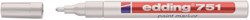 Viltstift Edding 751 lakmarker wit