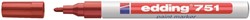 Viltstift Edding 751 lakmarker rood