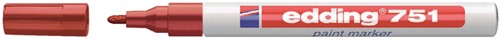 Viltstift Edding 751 lakmarker rood