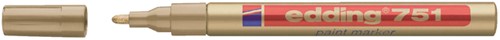 Viltstift Edding 751 lakmarker rond goud