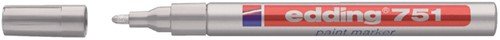 Viltstift edding 751 lakmarker zilver