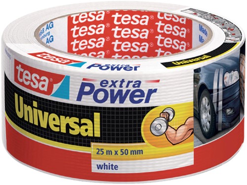 Plakband Tesa universal extra power 50mmx25m wit
