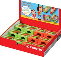 Puntenslijper STABILO Woody 4548/12 assorti display/12