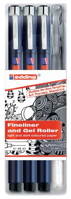 edding Tangle outline set 1800