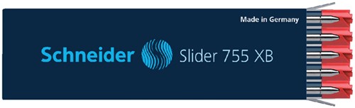Balpenvulling Schneider Slider Jumbo 755 rood extra breed-2